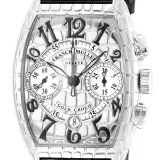 Cintree Curvex Iron Croc chronograph 7880 CC (steel, crocodile-relief case)