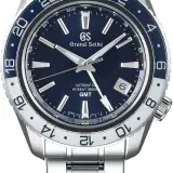 Sport Hi-Beat GMT SBGJ237 (44.2mm steel, 9S86, blue ceramic bezel, blue dial, steel bracelet)