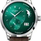 PanoMaticLunar 1-90-02-13-32-31 (steel, forest green dial, nubuck alligator strap)
