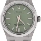 Oyster Perpetual 31 (steel, green lacquer dial, Oyster bracelet, pre-owned)