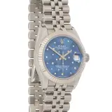 Datejust 31 278274 (steel, white gold fluted bezel, blue floral dial, Jubilee)