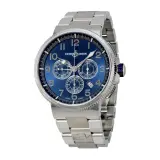 Marine Chronograph Manufacture 1503-150-7M/63 (steel, blue dial, bracelet)