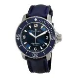 Fifty Fathoms Automatique 5015-12B40-O52A (steel, blue dial, blue sail-canvas strap)
