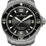 Fifty Fathoms Automatique 5015-12B30-98 (titanium, black dial, titanium bracelet)