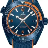 Seamaster Planet Ocean 600M "Big Blue" GMT 45.5mm 215.92.46.22.03.001 (blue ceramic case and dial, orange accents, blue rubber strap)