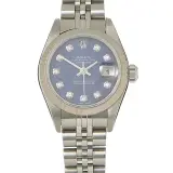 Lady-Datejust 26 79174 (steel, white gold fluted bezel, sodalite diamond dial)