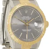 Datejust Turn-O-Graph "Thunderbird" ref. 16253 (steel and 18k yellow gold, rotating gold bezel, rhodium tapestry dial, Jubilee bracelet, box and papers, pre-owned)