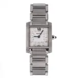 Tank Francaise small quartz (steel, silver dial, steel bracelet)