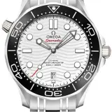 Seamaster Diver 300M Co-Axial Master Chronometer 42mm 210.30.42.20.04.001 (steel, white ceramic dial, steel bracelet)