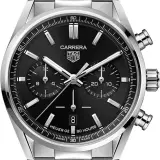 Carrera Chronograph 42mm CBN2010.BA0642 (steel, black dial, steel bracelet, in-house TH20-00 / Heuer 02)
