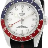 Black Bay GMT 41mm M79830RB-0012 (steel, burgundy and blue bezel, opaline dial, fabric strap)