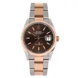 Datejust 36 (Everose Rolesor, chocolate dial)