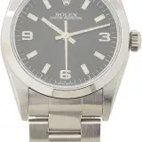 Oyster Perpetual 31 ref. 77080 (steel, black dial with 3, 6 and 9 numerals, Oyster bracelet, pre-owned)