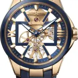 Executive Skeleton X 42mm (18k rose gold, blue)