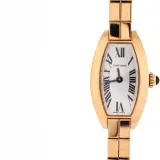 Mini Tonneau Laniere (18k yellow gold case and bracelet, quartz, pre-owned)