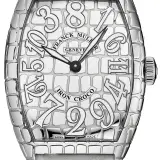 Casablanca Crazy Hours Iron Croco 8880 CH IRON CRO (steel, crocodile-relief case and dial, white alligator strap)