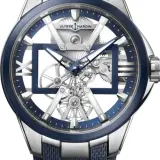 Executive Skeleton X 3713-260-3/03 (titanium, blue bezel, blue rubber strap)