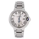 Ballon Bleu de Cartier 33mm automatic (steel, silver dial, steel bracelet)